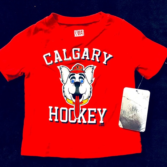 Kids NHL CALGARY Shirt, NWT 12 Months - Picture 1 of 3
